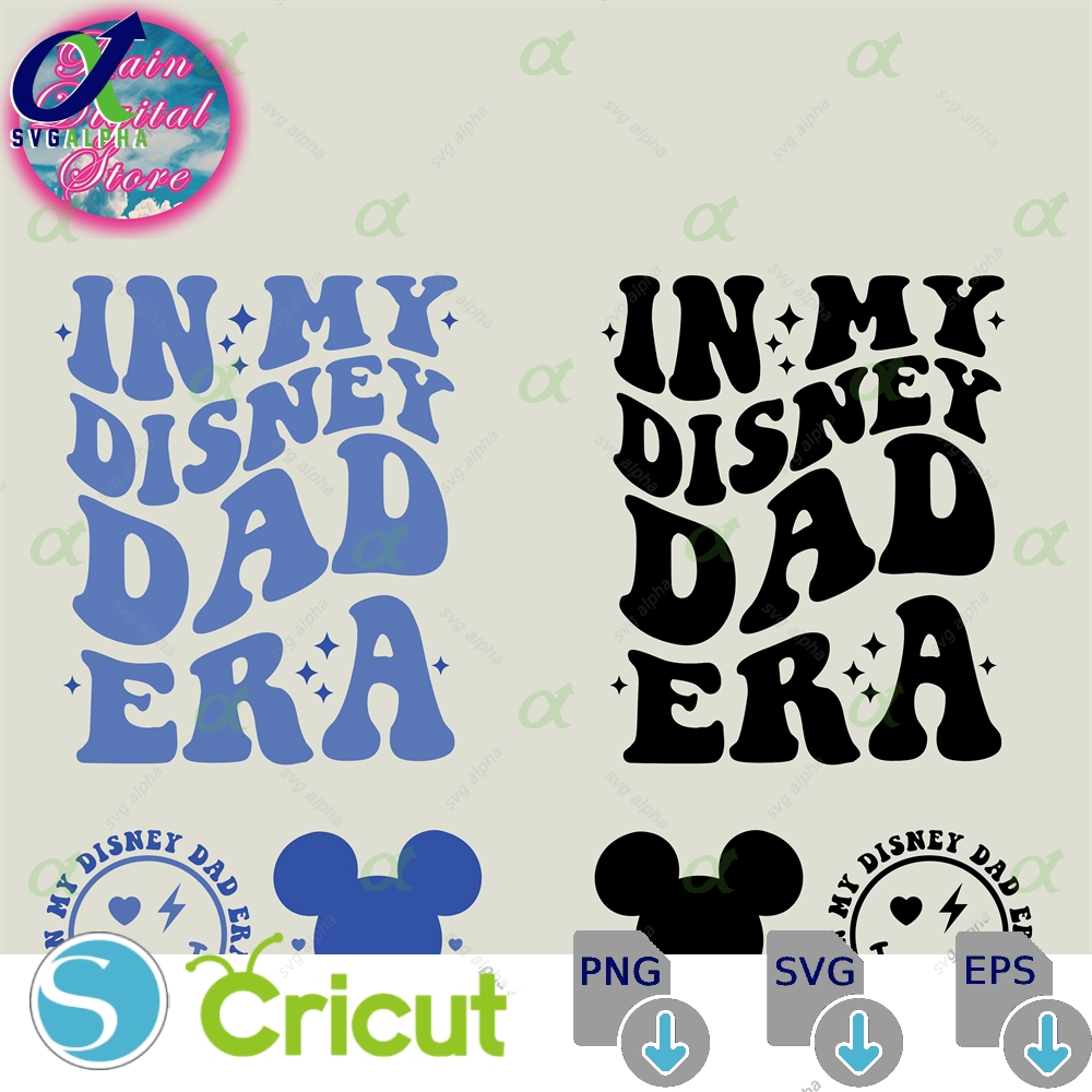In My Vacation Dad Era Svg Mouse Dad Trip Shirt Svg Png Cricut Cutting File Vinyl Cut File Printable File Instant Download Digital Download