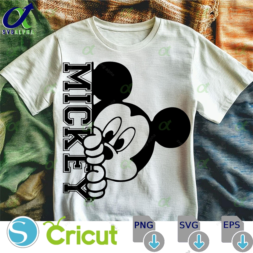 Mickey Varsity Design Family Vacation Svg Png Dxf Files Digital Download