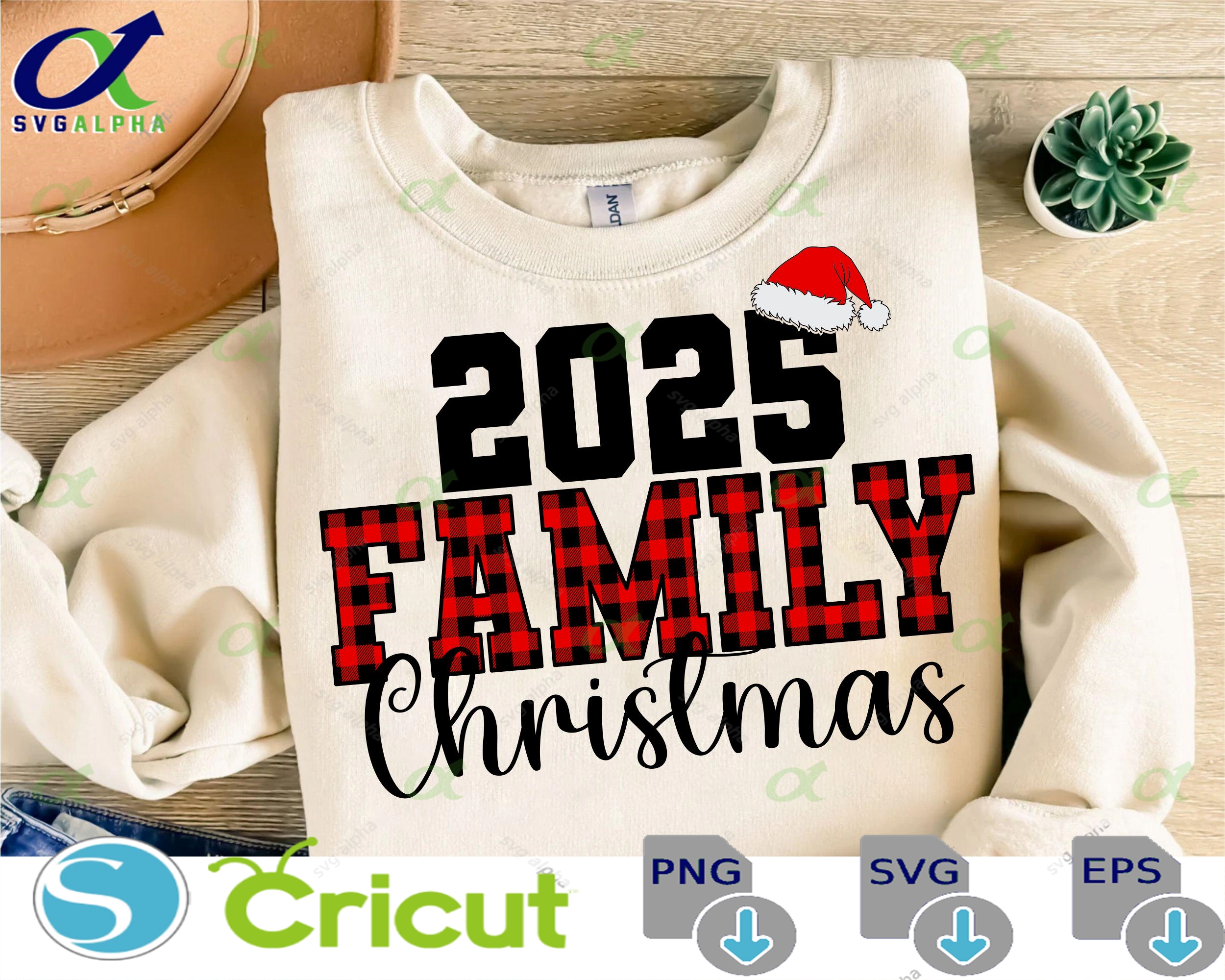 Family Christmas 2025 Svg 2025 Christmas Crew Svg Buffalo Plaid Christmas Trendy Christmas Svg Merry Christmas Family Christmas Shirts