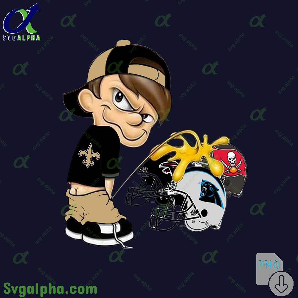 Funny Art Saints Piss On It Png File Download