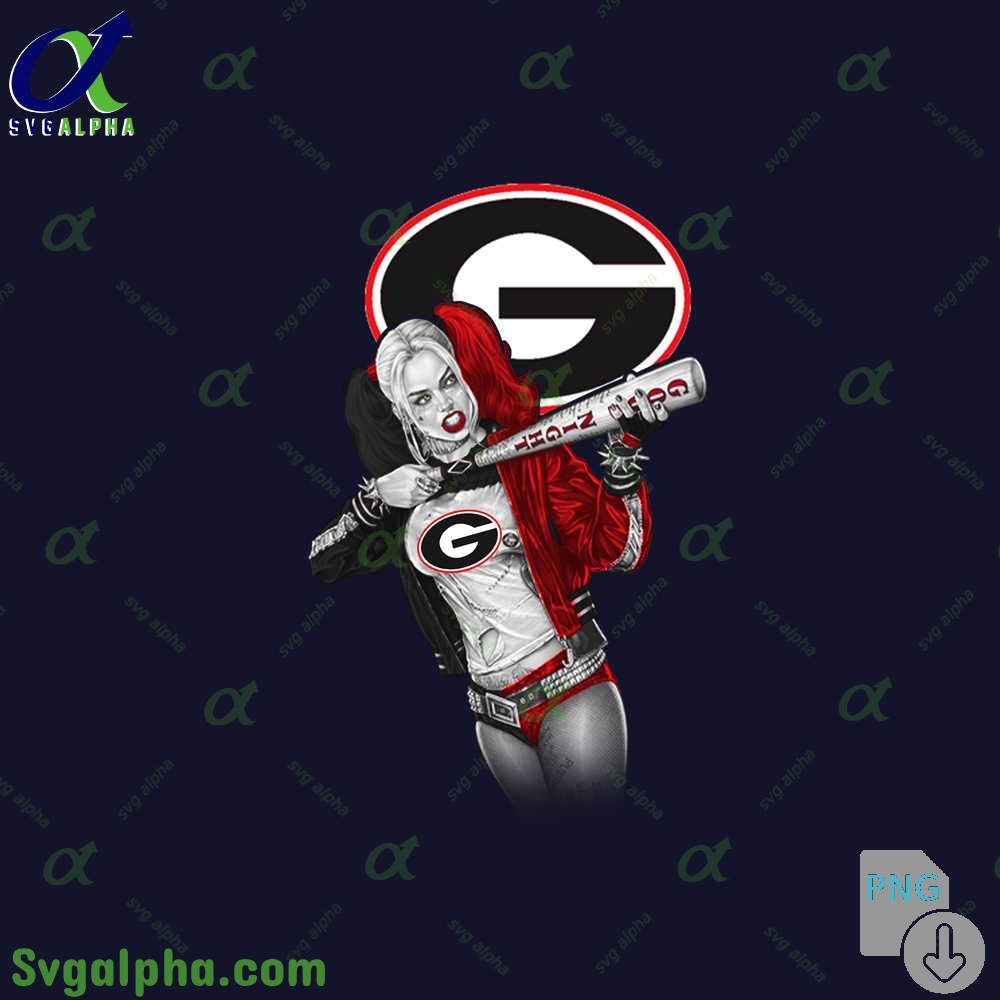 Georgia Harley Quinn Bad Girl Fan Art Design Png File Download