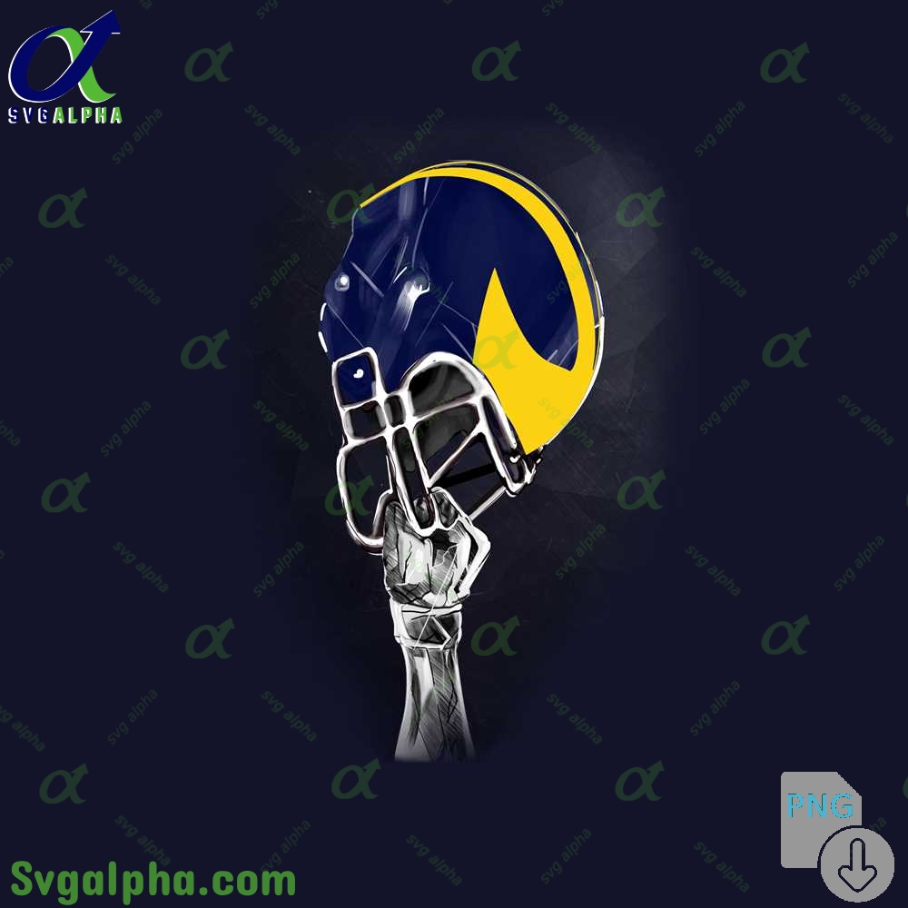 Michigan Helmet Artwork Png File Download