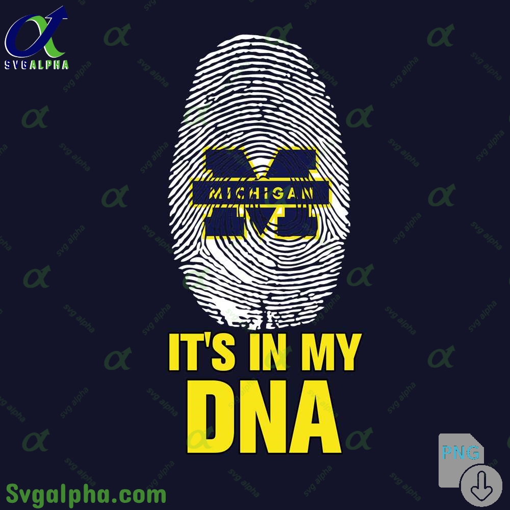 Michigan Its In My Dna Png File Download