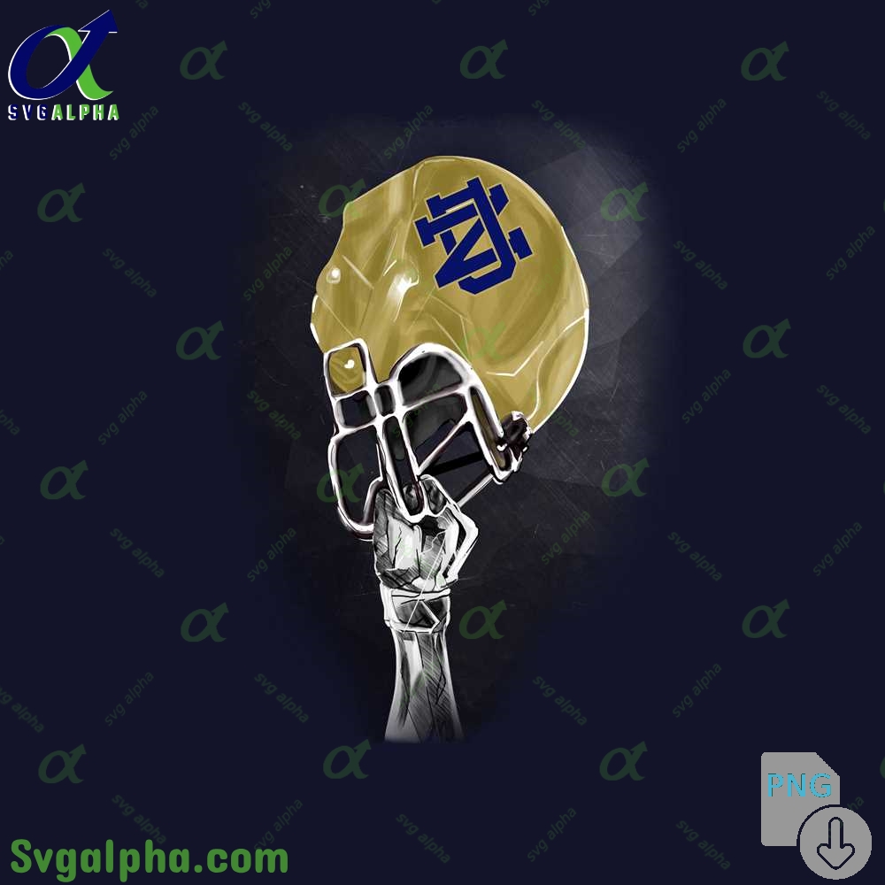 Notre Dame Helmet Artwork Png File Download