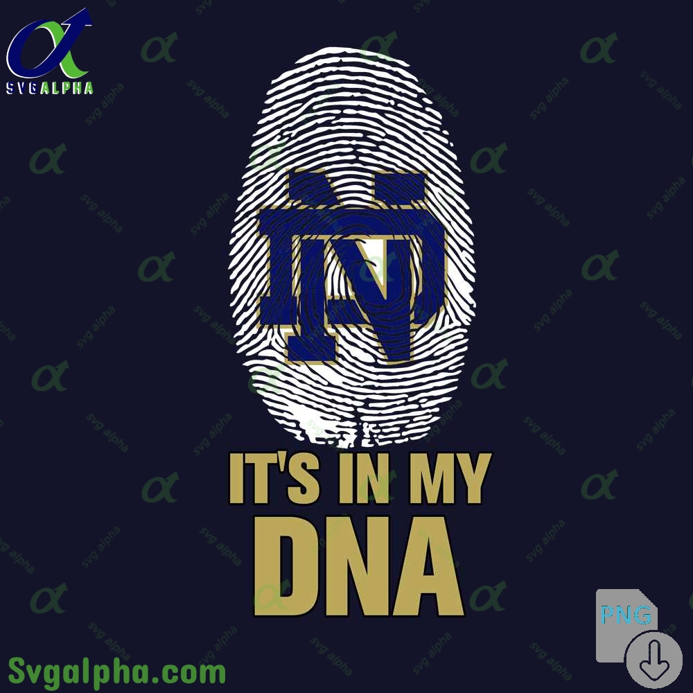 Notredame Its In My Dna Png File Download