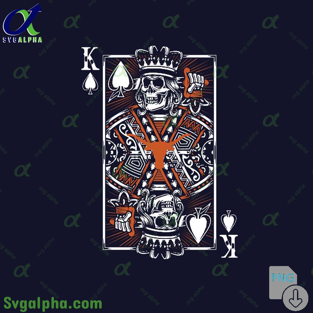 Playing Cards King Longhorns Png File Download