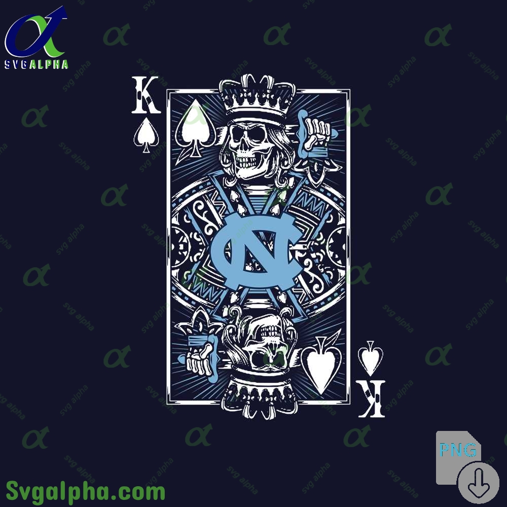 Playing Cards King Tar Heels Png File Download