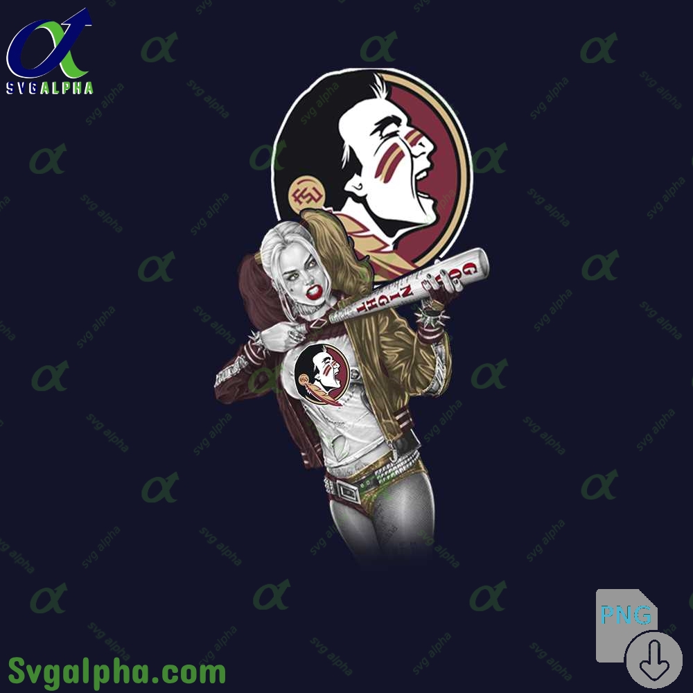 Seminoles Harley Quinn Bad Girl Fan Art Design Png File Download
