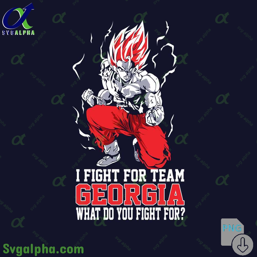 Son Goku I Fight For Team Georgia What Do You Fight For Png File Download
