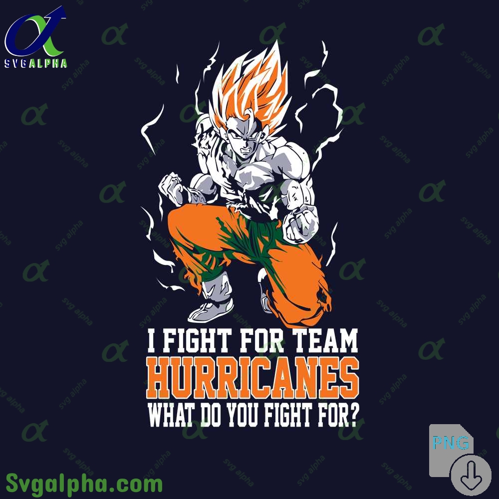 Son Goku I Fight For Team Hurricanes What Do You Fight For Png File Download
