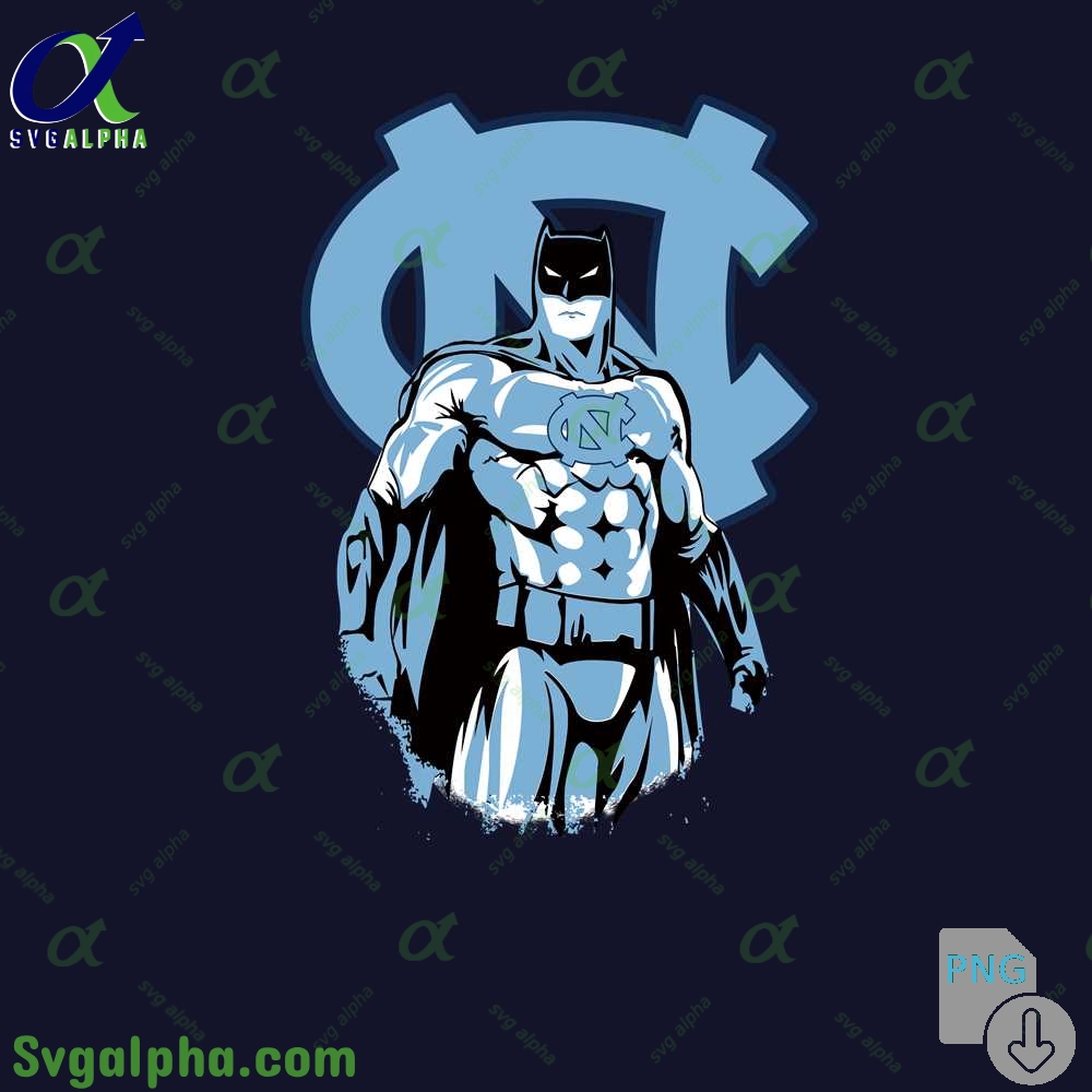 Tar Heels Batman Png Superhero Art Png File Download