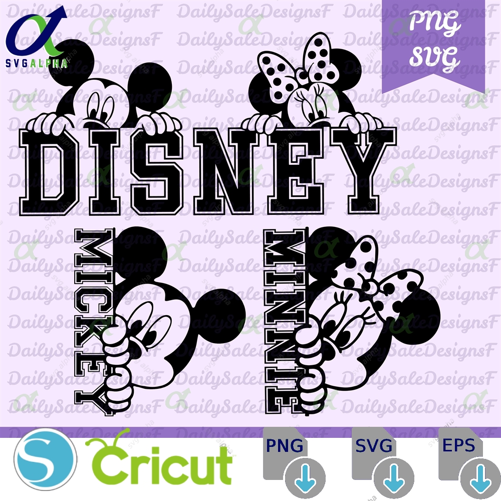 Mouse Peeking Svg Png Customize Family Trip Gift Vinyl Cut File Printable Design