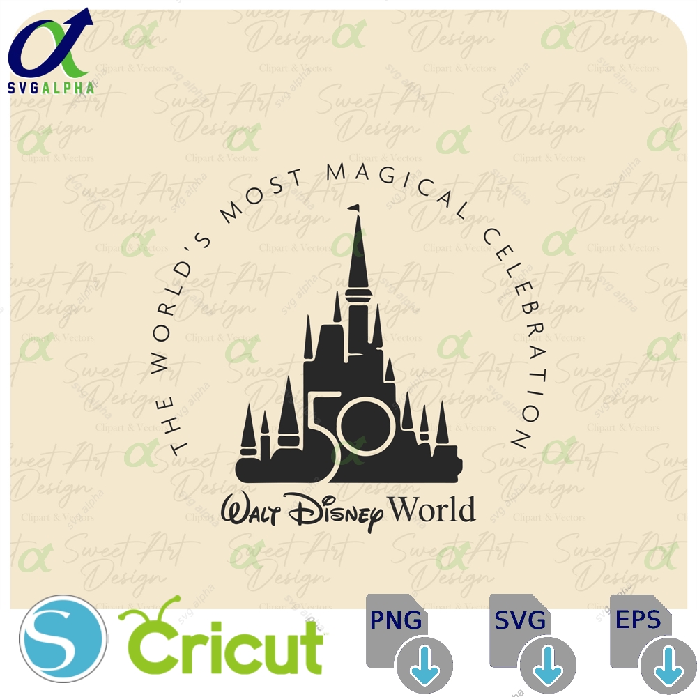 50th Anniversary Castle Svg Magical Trip Design Digital Files