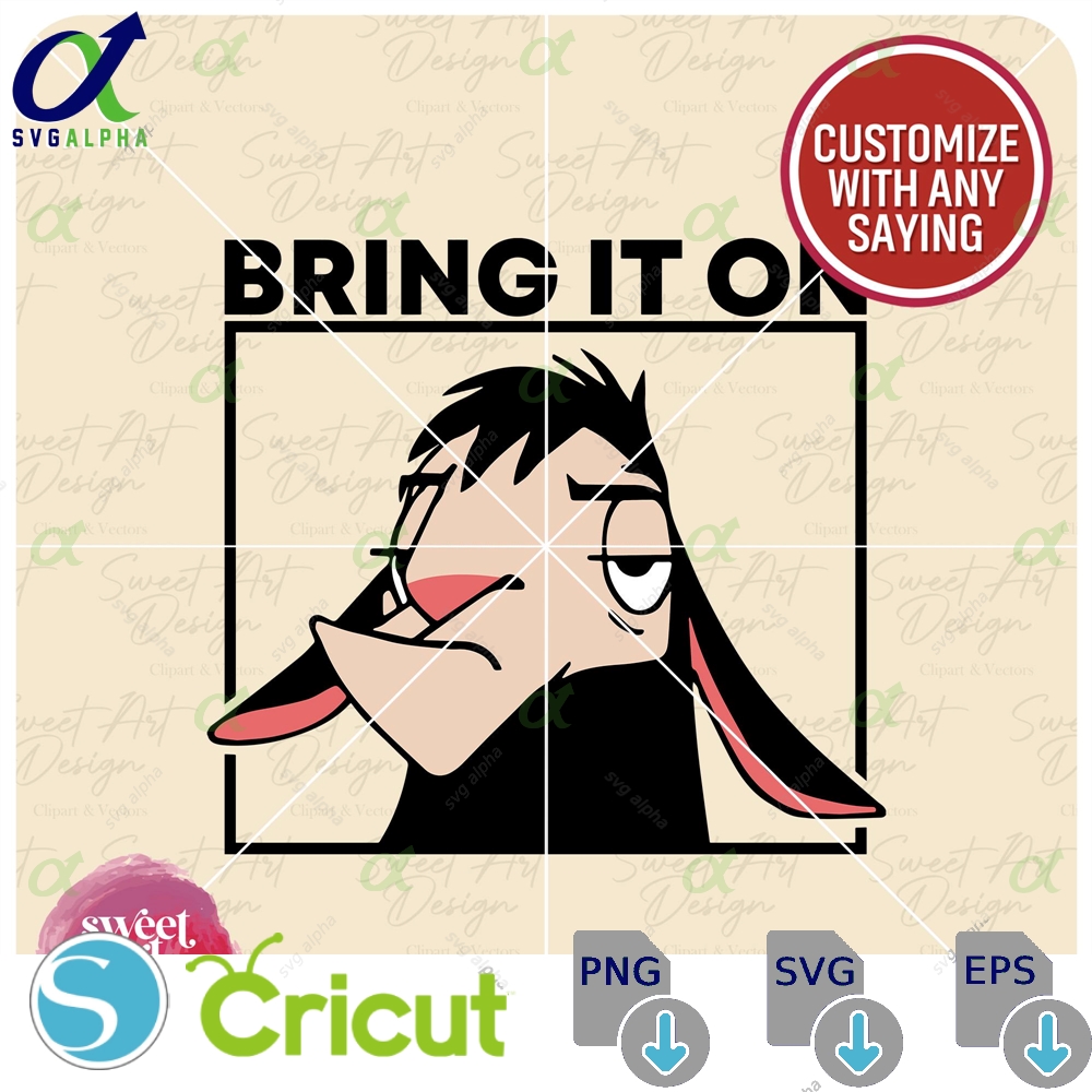 Bring It On Llama Png Kuzco S Poison Svg Yzma Extract Of The Emperor New Groove Villains Vinyl Cut Files