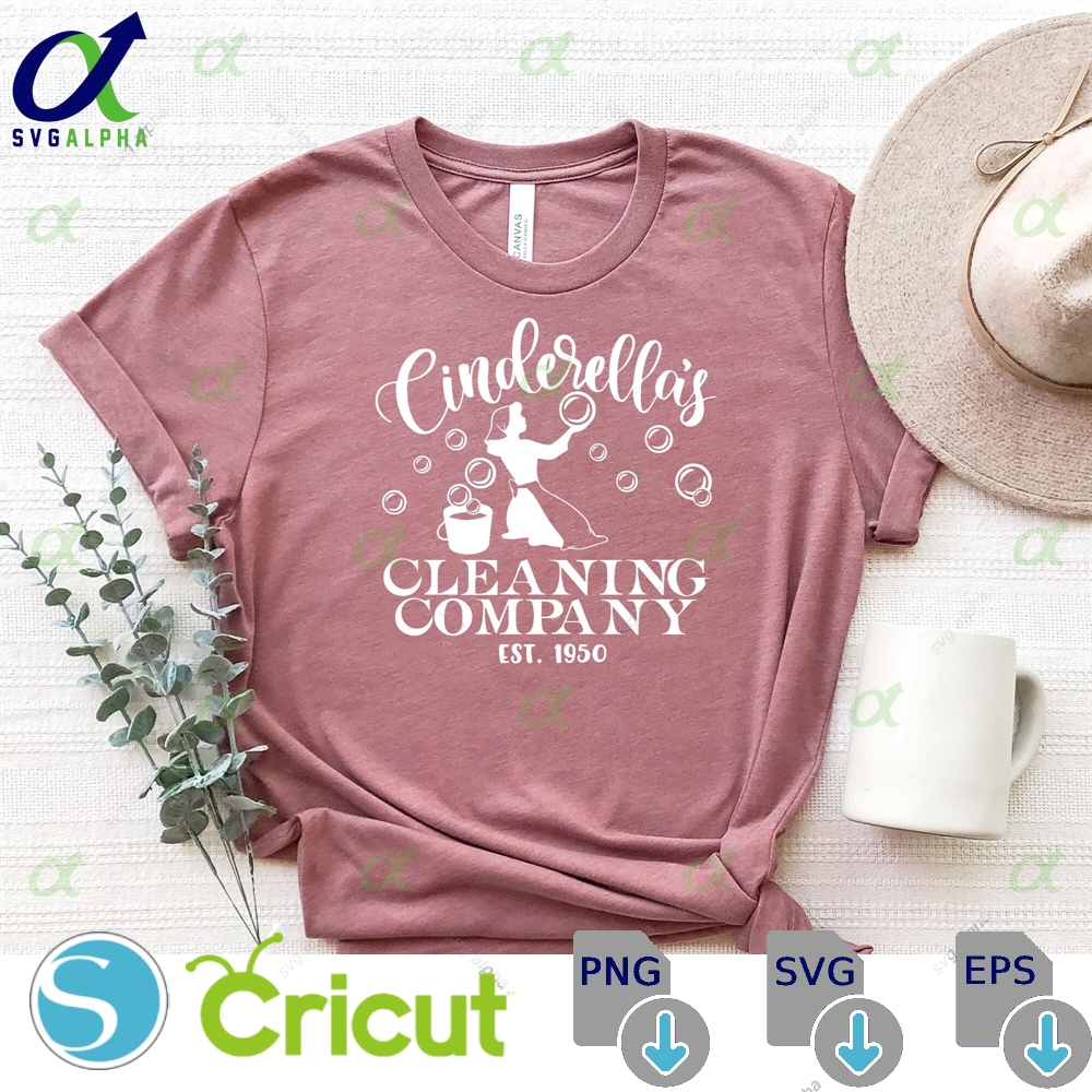 Cinderella S Cleaning Company Svg Castle Trip Customize Gift Vinyl Cut File Pdf Jpg Png Ai Printable Design Files