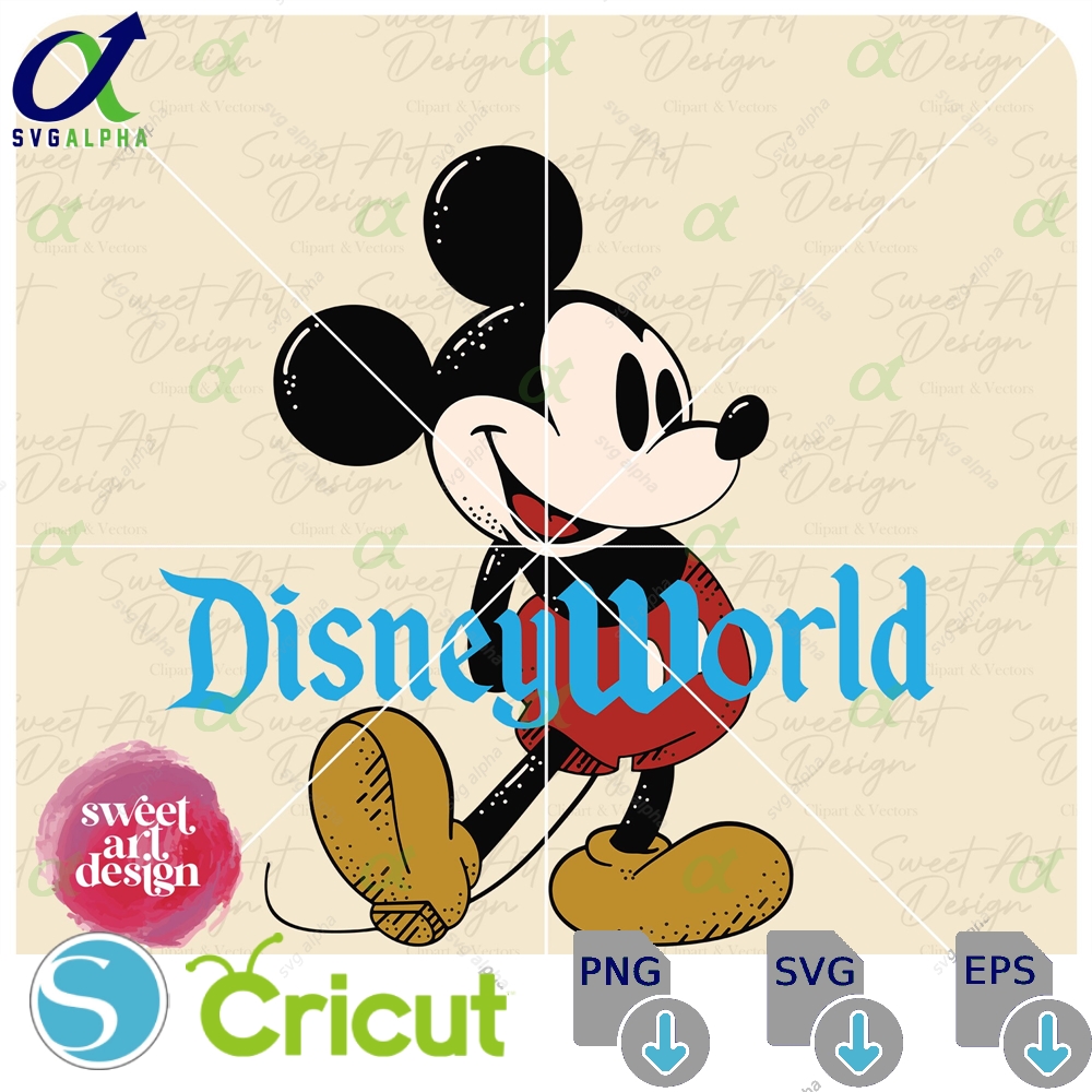 Disneyworld Colorful Svg Customize Family Trip Retro Mouse Png Gift Vinyl Cut File Design