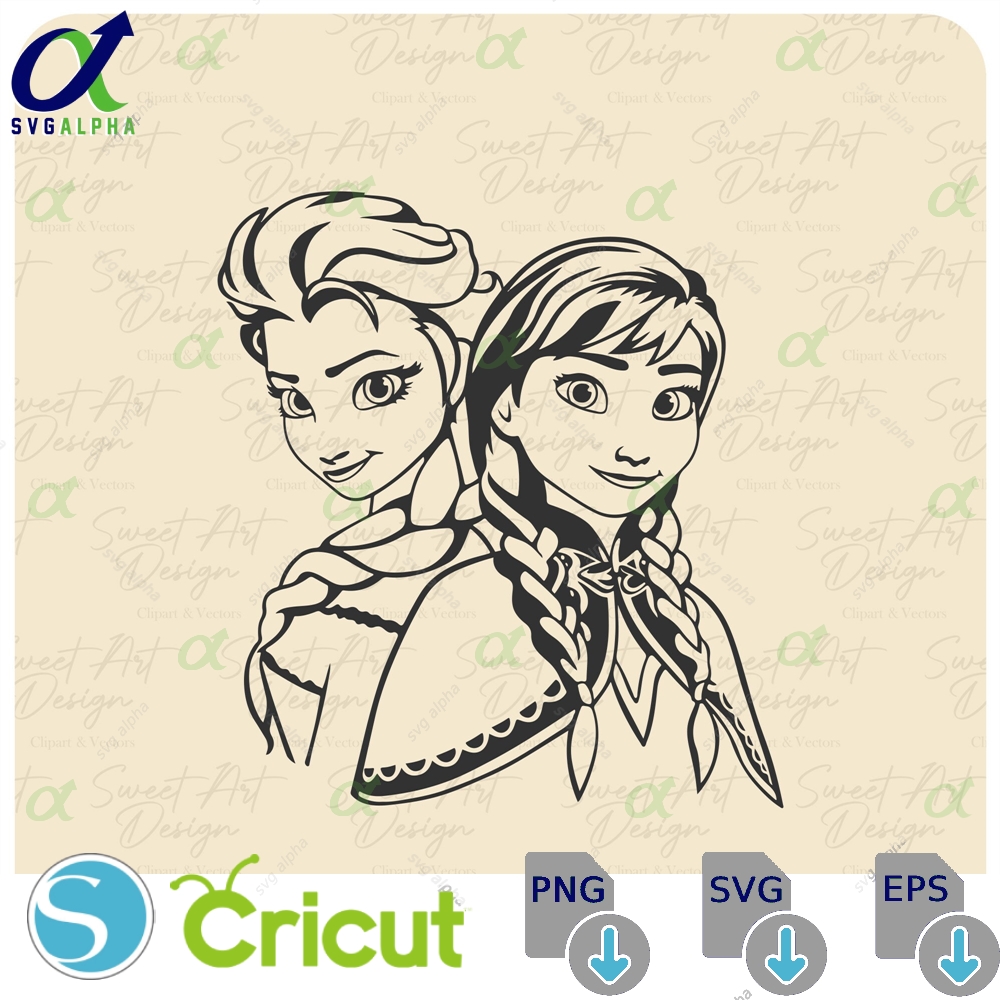 Elsa And Anna Svg Frozen Family Vacation Design Digital File