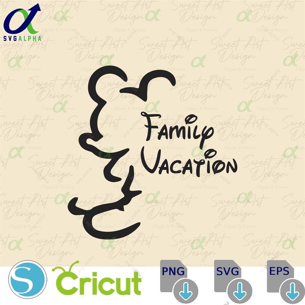 Family Vacation Mouse Svg Castle Park Trip Vinyl Cut File Digital Files