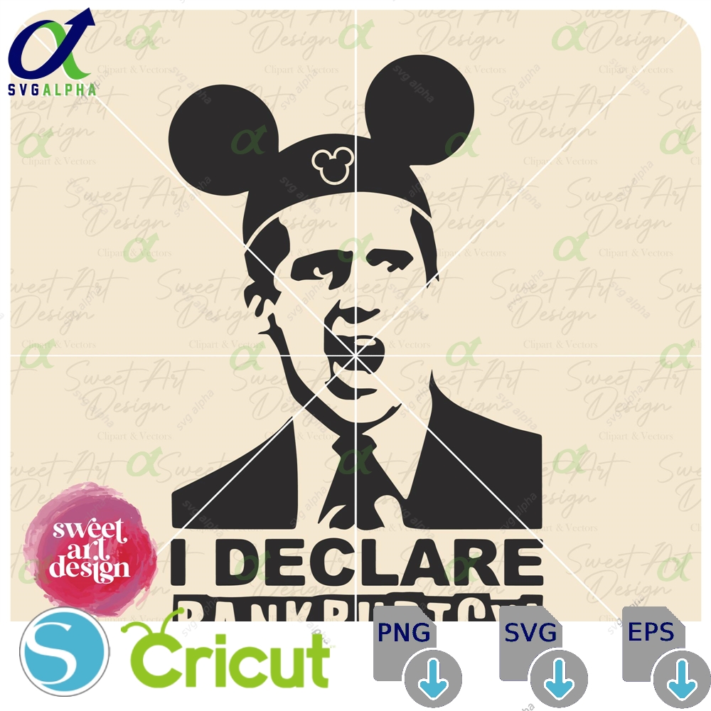 I Declare Bankruptcy Png Office Michael Scott Funny Family Trip Svg Customize Gift Vinyl Cut File Pdf Printable Design