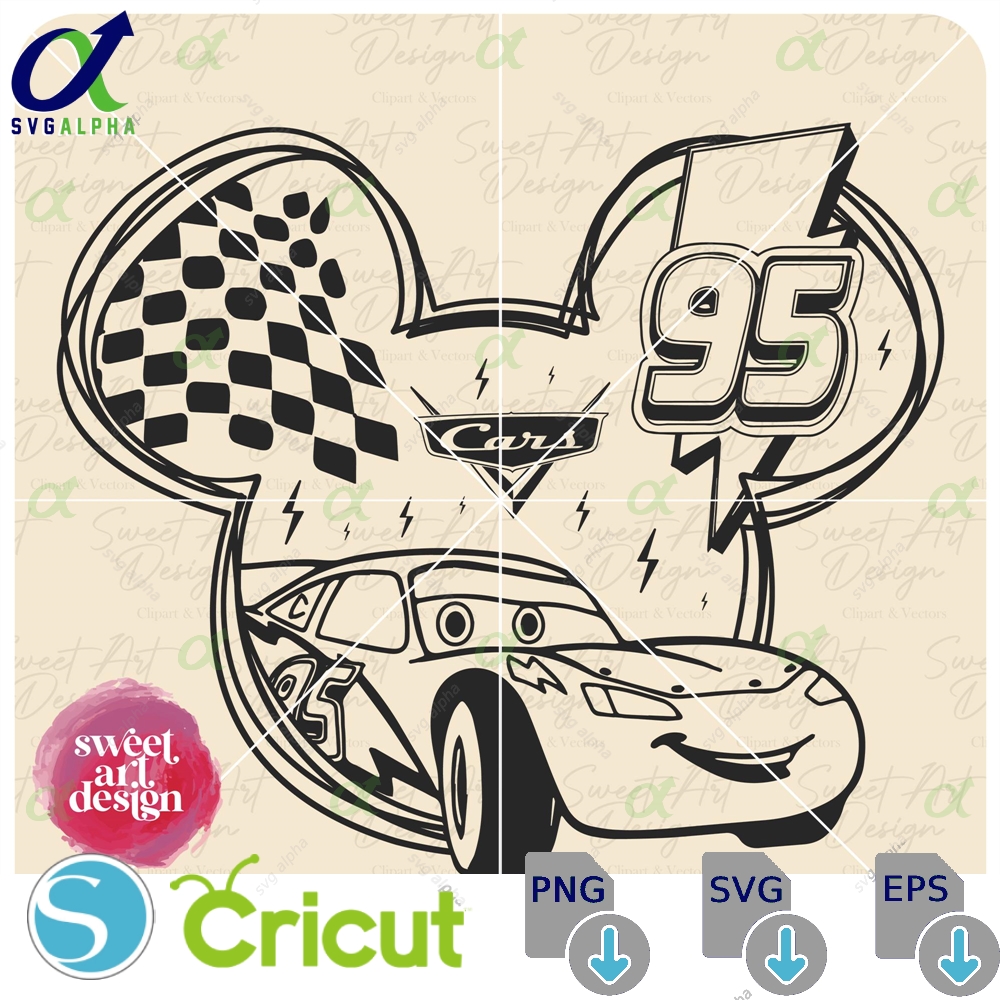 Lightning Mcqueen Svg Kachow Cars Family Trip Customize Gift Vinyl Cut File Png Printable Design