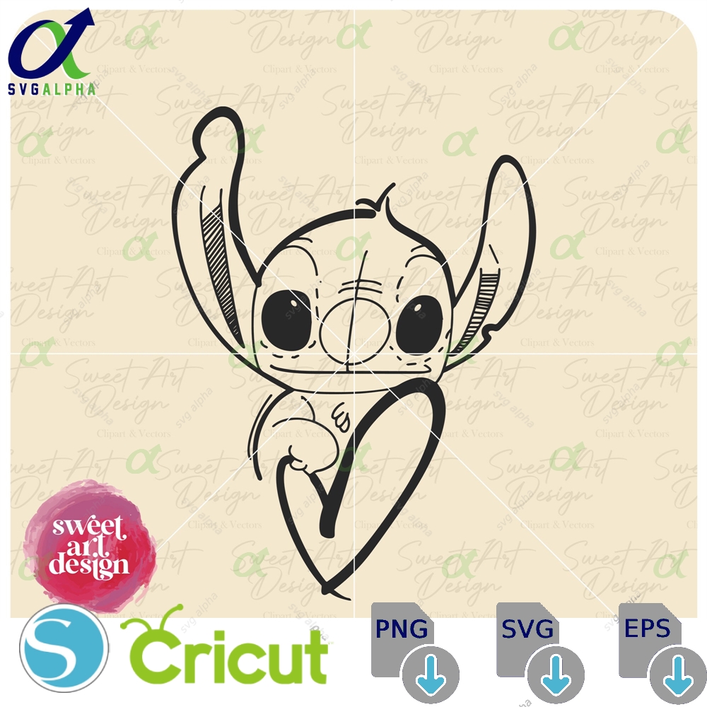 Lilo And Stitch Svg Ohana Cartoon Character Customize Gift Vinyl Cut File Pdf Jpg Png Printable Design