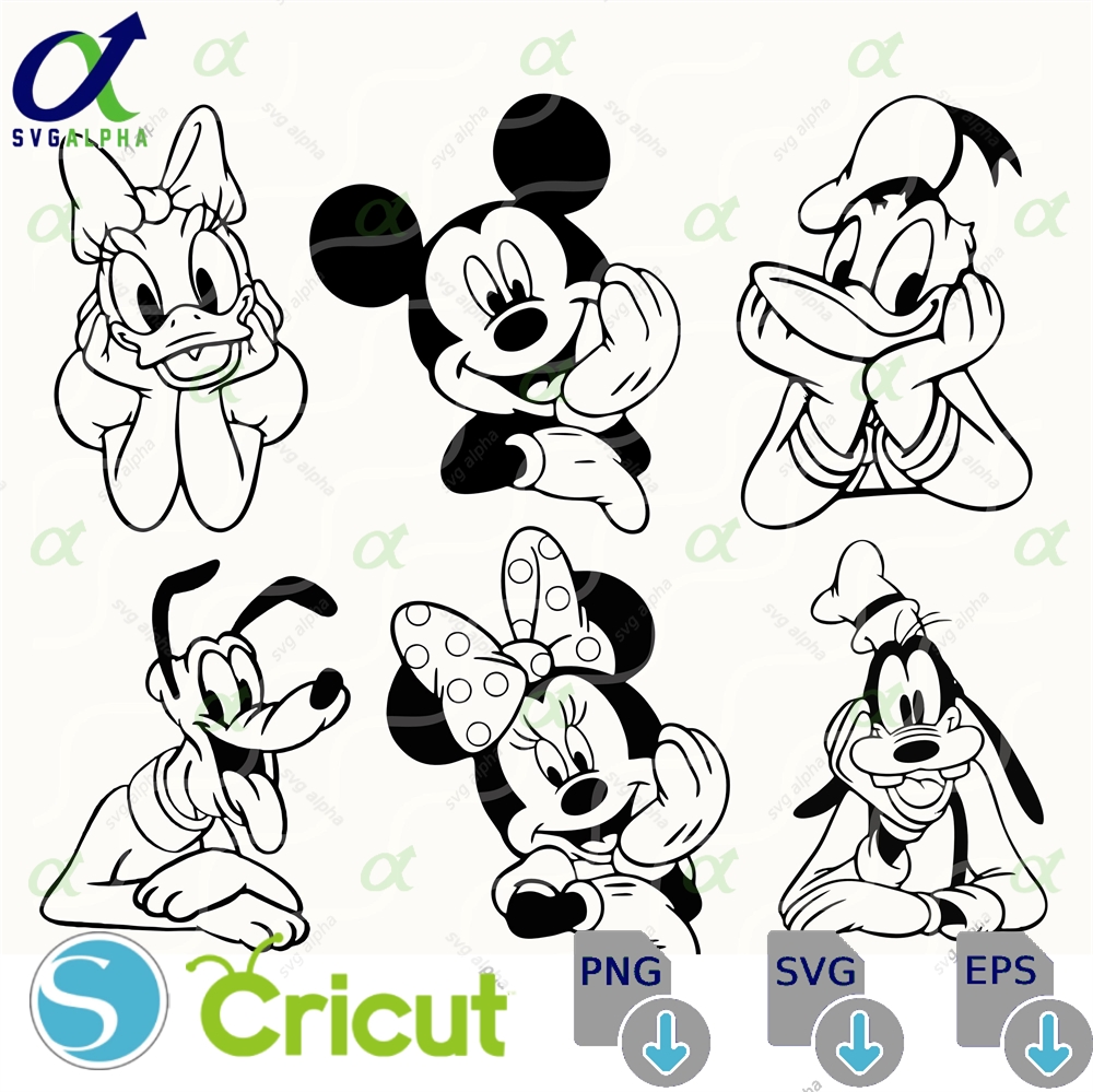 Mickey And Friends Svg Bundle Family Vacation Design Digital Download Trungten 5ha0j