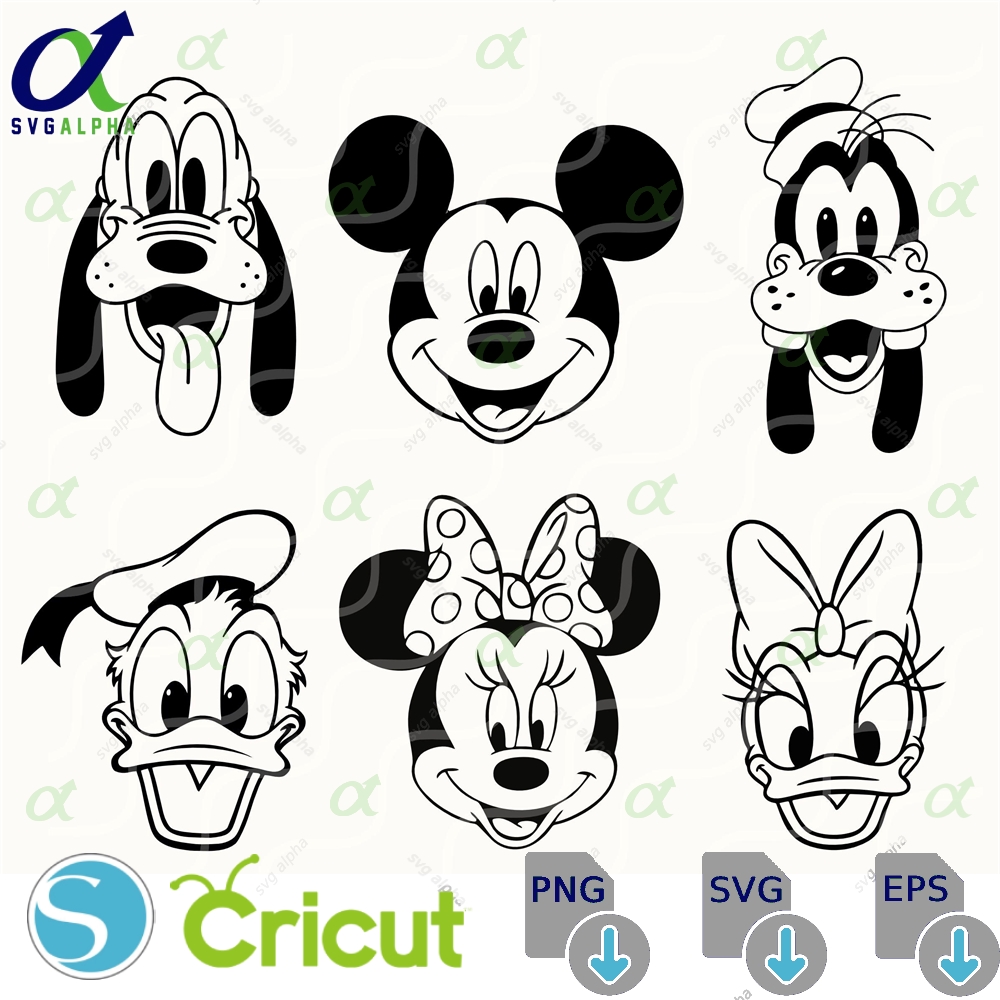 Mickey And Friends Svg Bundle Family Vacation Design Digital Download