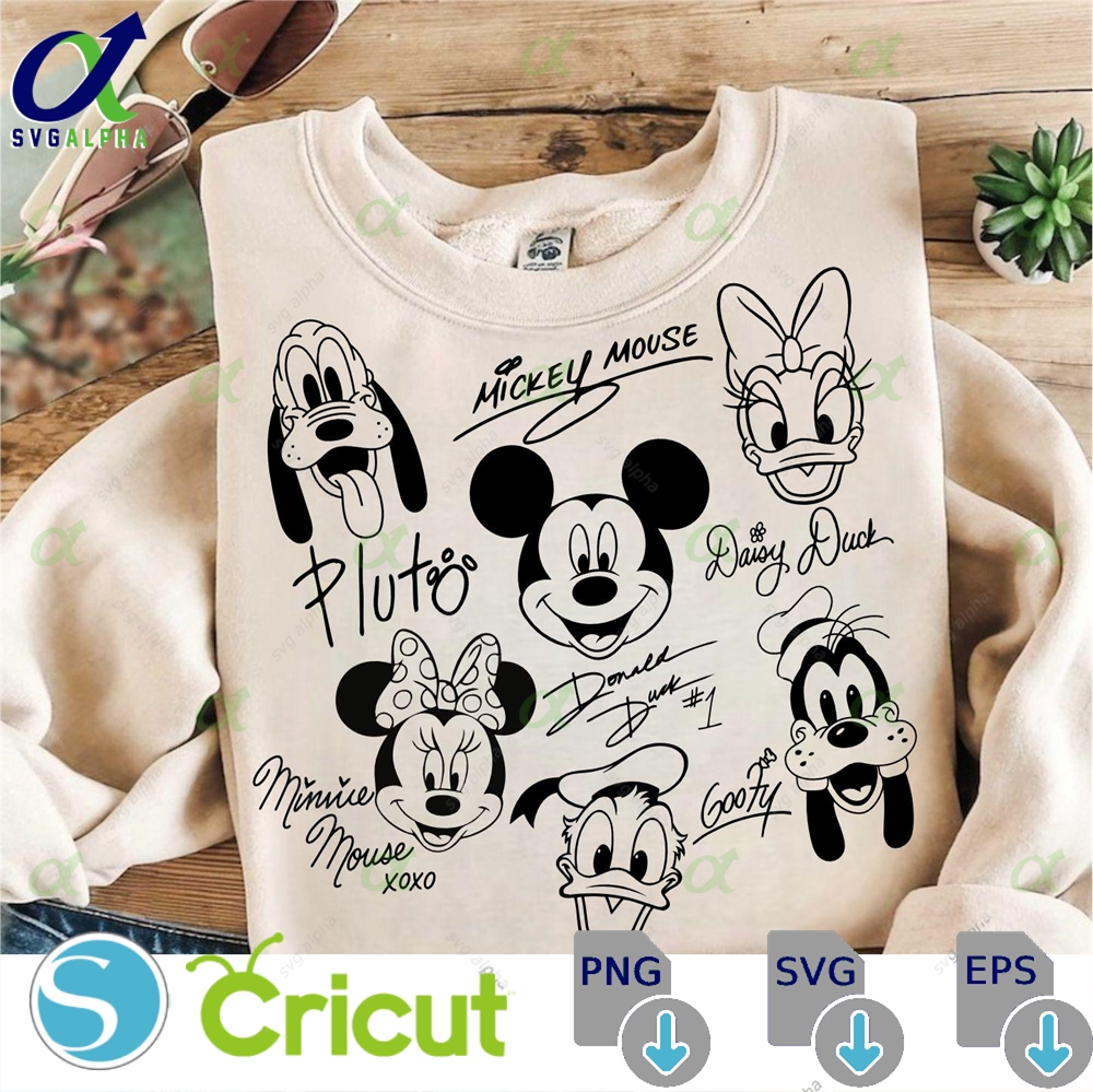 Mickey And Friends Svg Png Dxf Family Vacation Design Digital Download Trungten 5hpuv