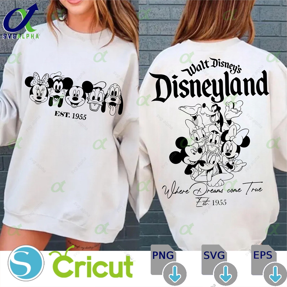 Mickey And Friends Svg Png Family Vacation Design Digital Download