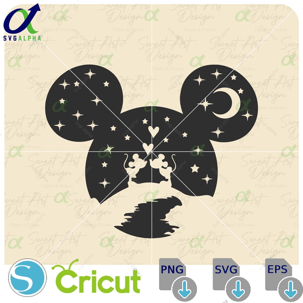 Mickey And Minnie Kissing Svg Family Trip Design Digital File