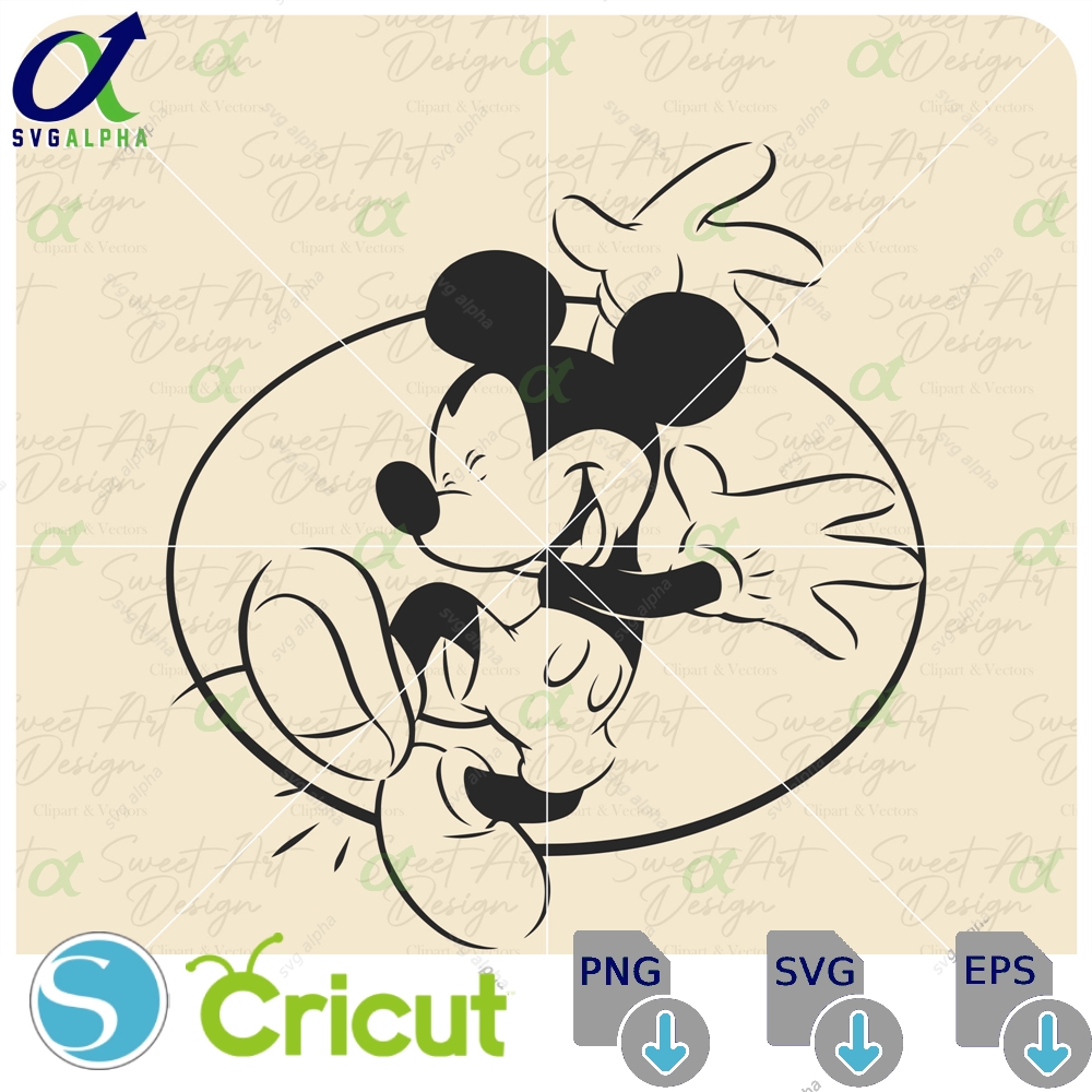 Mickeyy Mouse With Lines Svg Happy Family Trip Customize Gift Vinyl Cut File Pdf Jpg Png Ai Printable Design