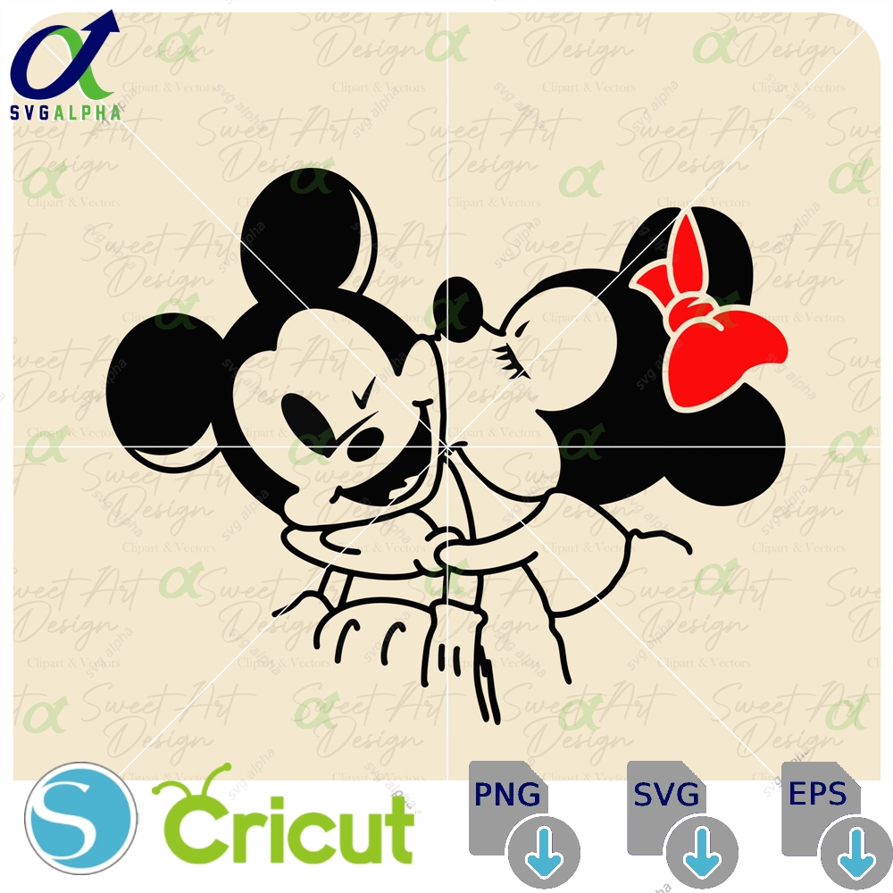 Minnie Kissing Mickeyy Svg Happy Mouses Family Trip Customize Gift Vinyl Cut File Pdf Jpg Png Printable Design