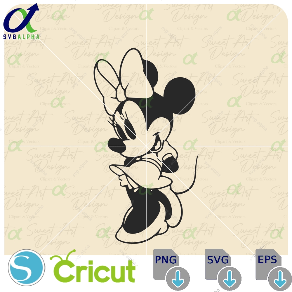 Minnie Mouse Vintage Svg Black Family Trip New Customize Gift Vinyl Cut File Pdf Jpg Png Printable Design