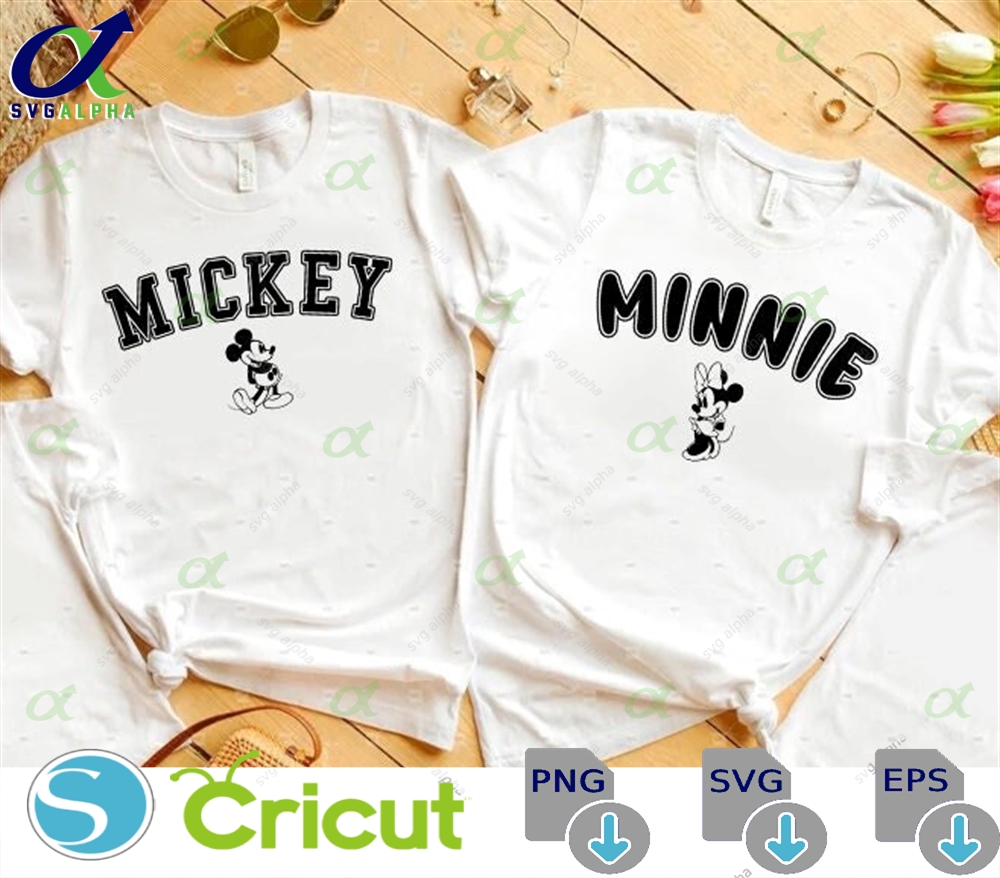 Minniee And Mickeyy Mouse Svg Valentine S Day Retro Family Trip Customize Gift Vinyl Cut File Png Printable Design