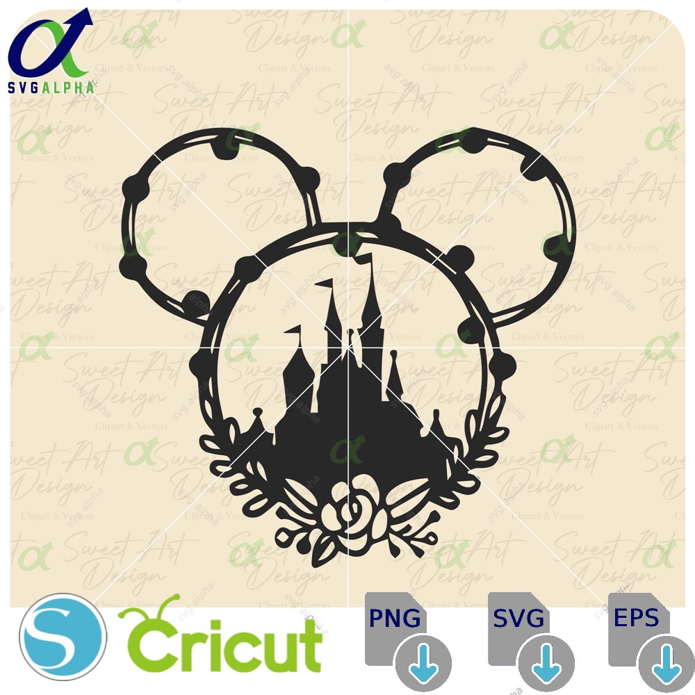 Minniee Mouse Svg Magical Flower Design Trip Customize Gift Vinyl Cut File Pdf Jpg Png Ai Printable Files