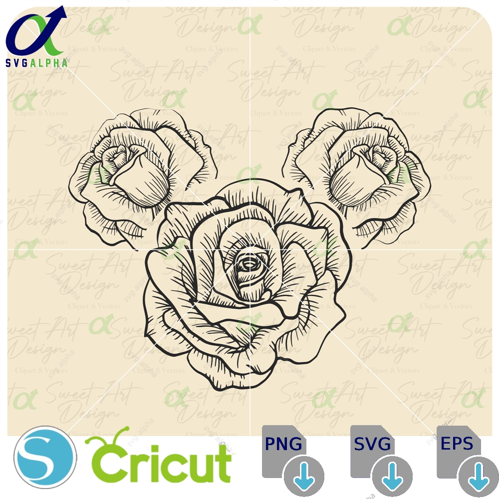 Minniee Mouse With Roses Svg Magical And Fabulous Trip Customize Gift Vinyl Cut File Pdf Jpg Png Printable Design