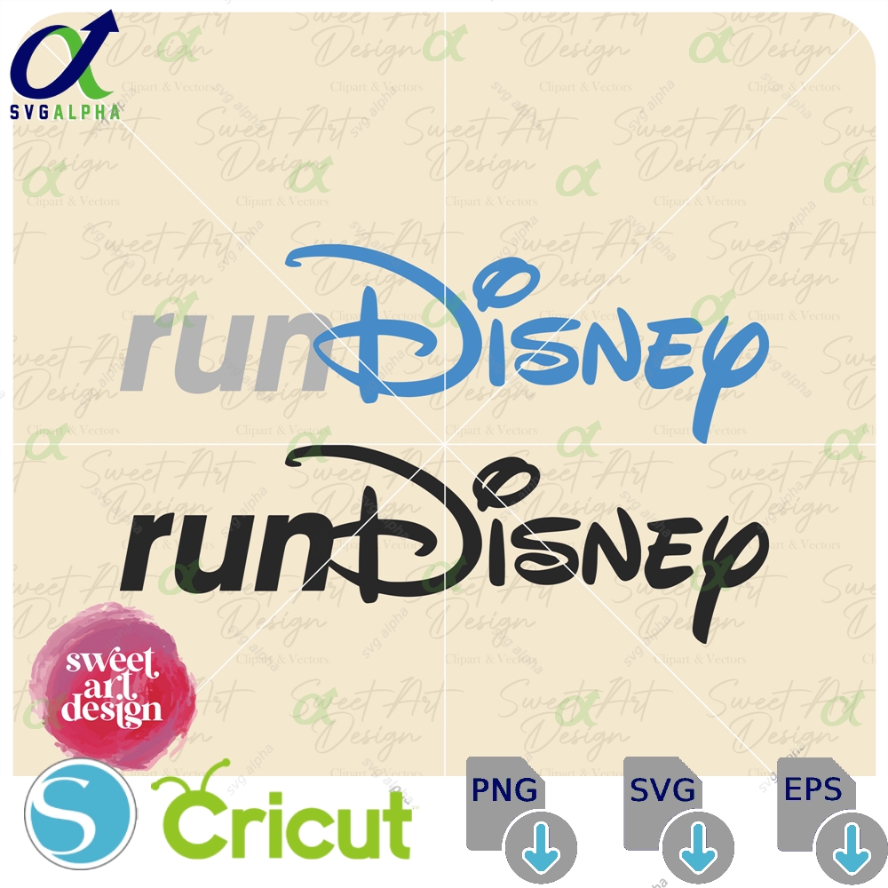 Rundisneyy Logo Svg Half Marathon Family Vacation Trip Customize Gift Vinyl Cut File Pdf Printable Design