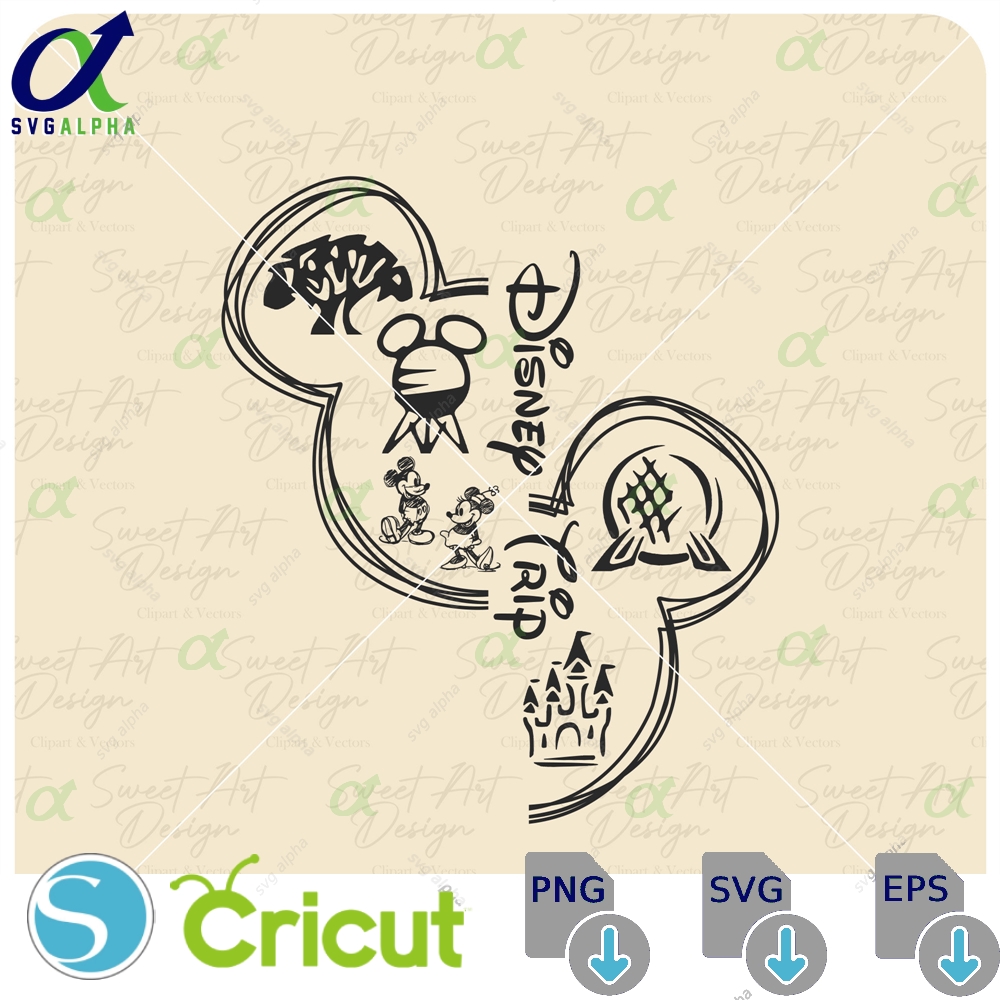 Theme Park Family Trip Svg Magical Castle Design Digital File
