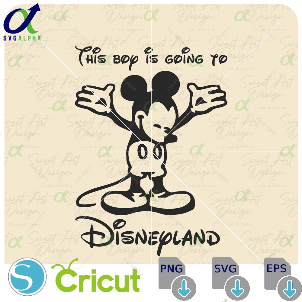 This Boy Is Going To Disneyland Svg Mouse Family Trip Customize Gift Vinyl Cut File Pdf Png Printable Design