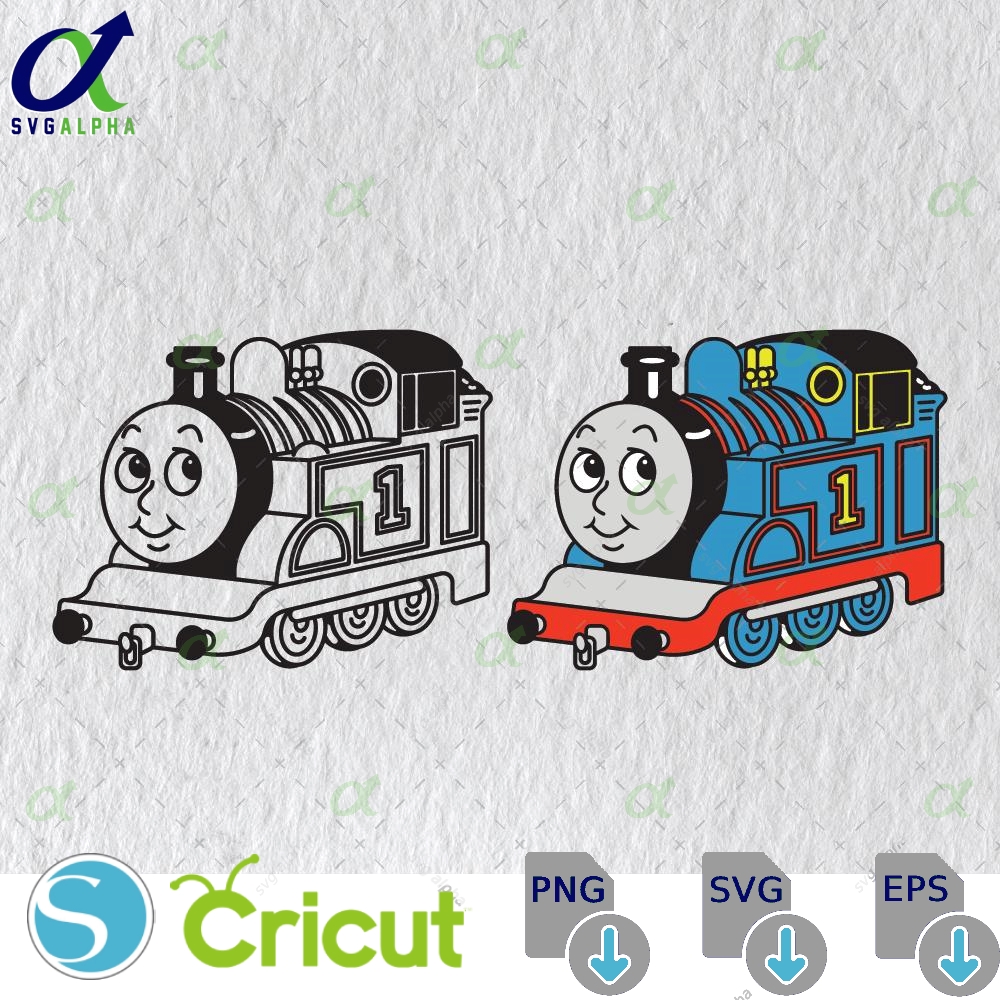 Train Svg Locomotive Locomoti9ve Thomas Png Cartoon Clipart Instant Download File