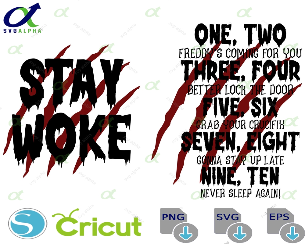 Halloween Svg Stay Woke Svg Spooky Season Svg Gift For Her Spooky Halloween Png Sublimation Design Cut Files Cricut Silhouette