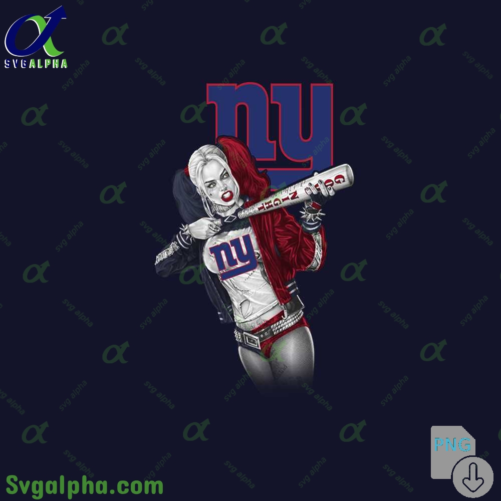 Giants Harley Quinn Bad Girl Fan Art Design Png File Download