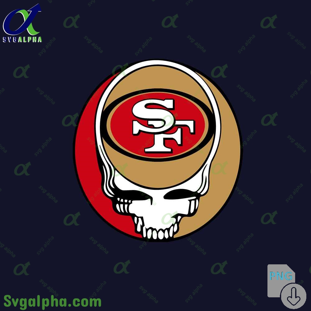 Skull 49ers Digital Download Png Svgalpha