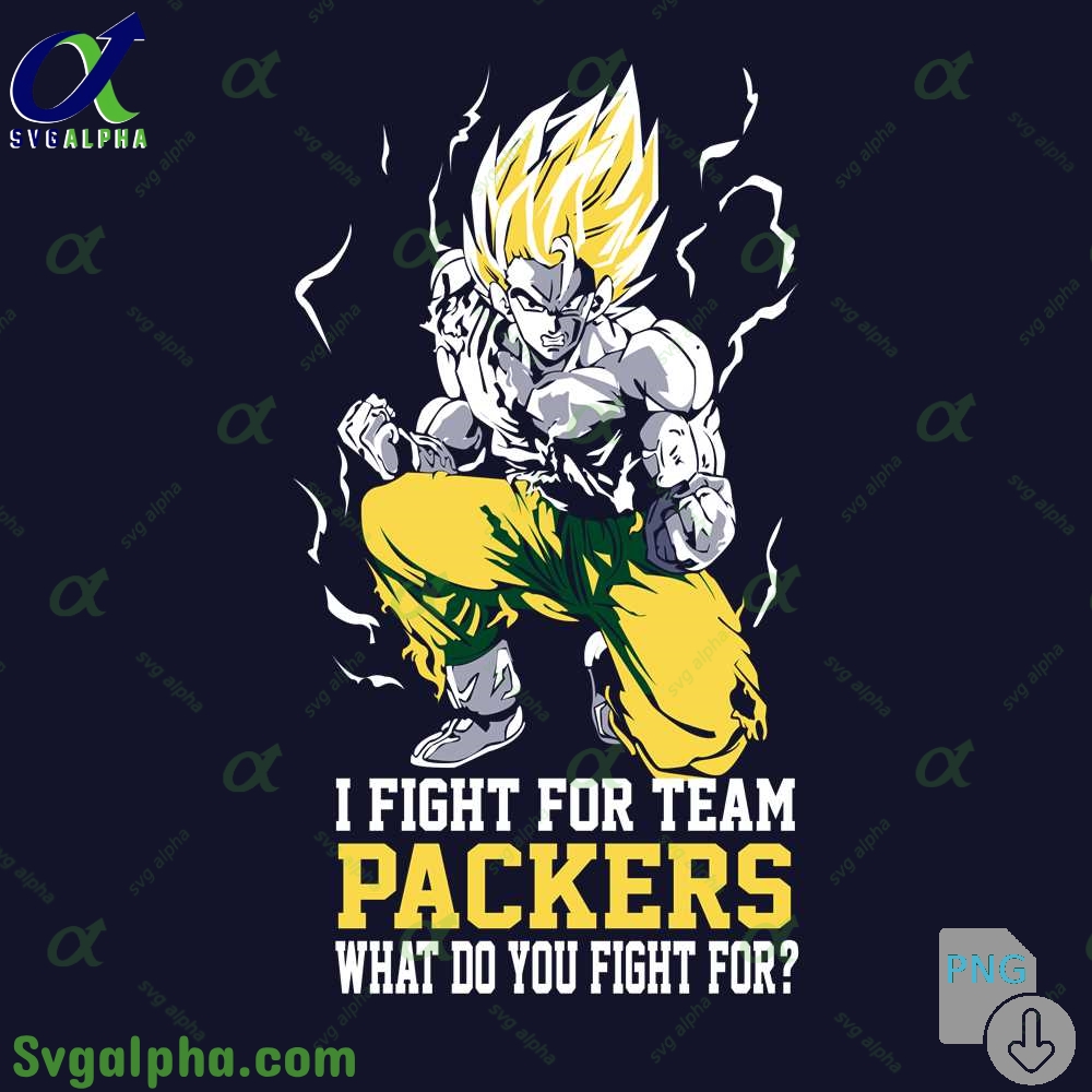 Son Goku I Fight For Team Packers What Do You Fight For Png