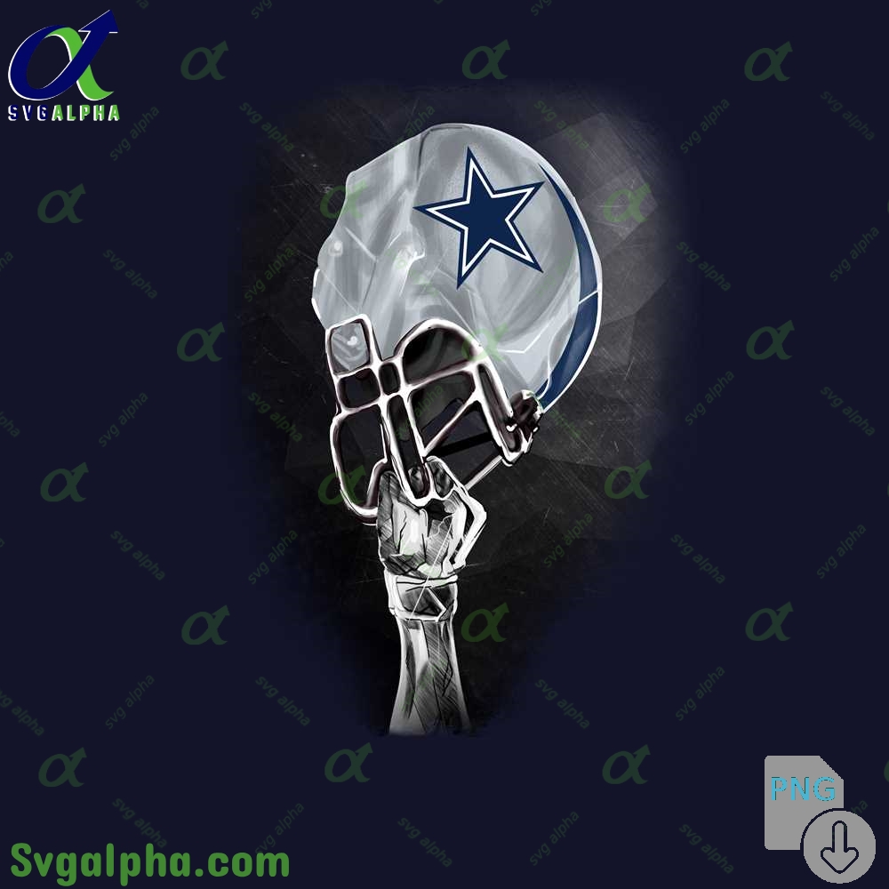 Stylized Cowboys Helmet Art Png Premium Graphic For Football Fans Png
