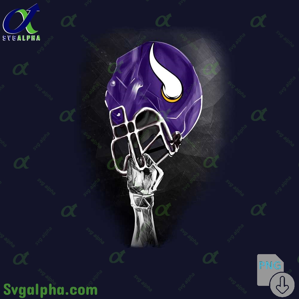 Stylized Vikings Helmet Art Png Premium Graphic For Football Fans Png