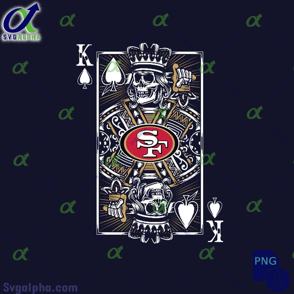 49ers King Card Design Bold Edgy And Gameready Artwork Png