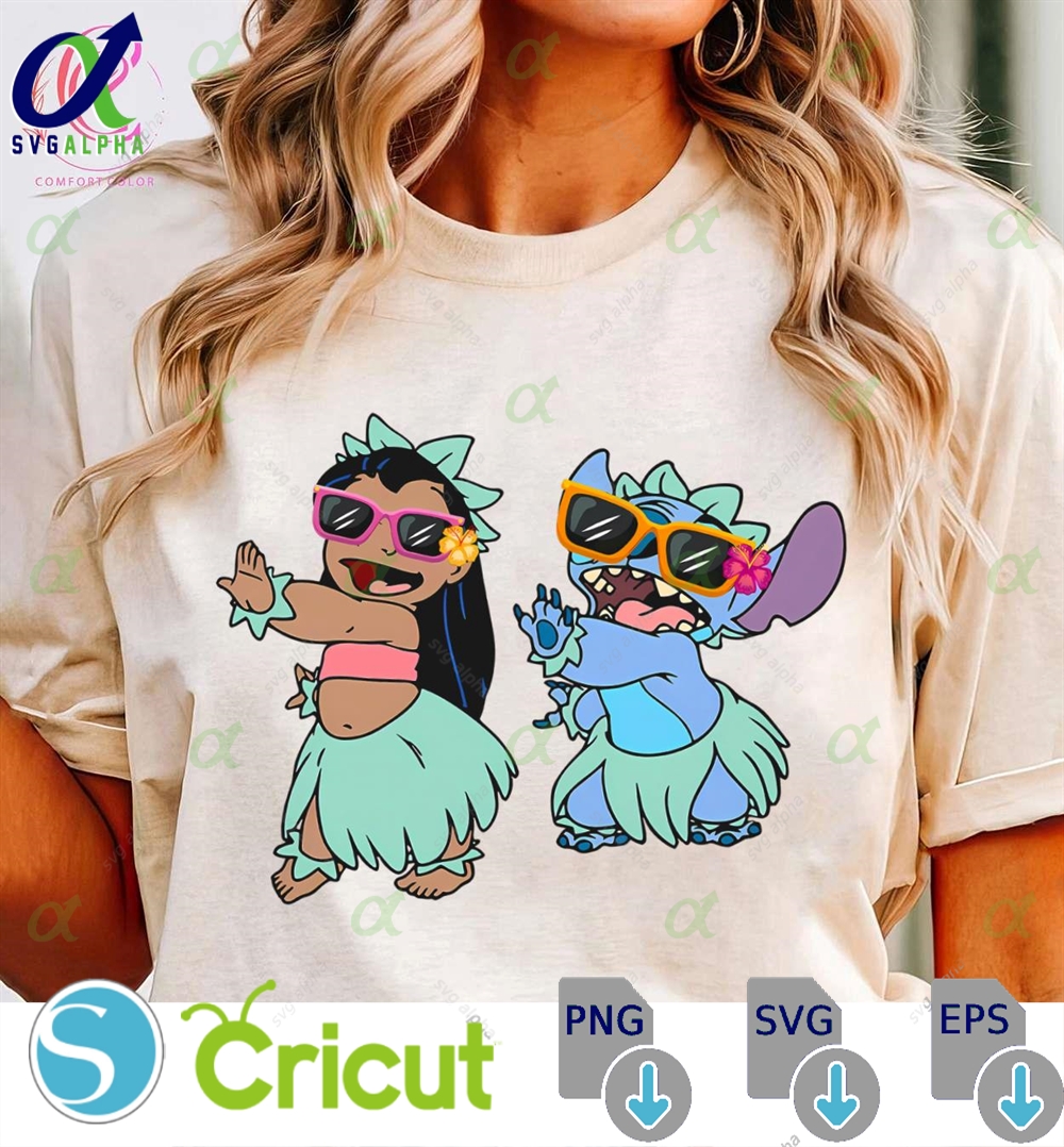 Retro Lilo And Stitch Summer Tshirt Disney Hawaii Shirts Comfort Color Tee Disneyland Family Trip Shirt Birthday Gift