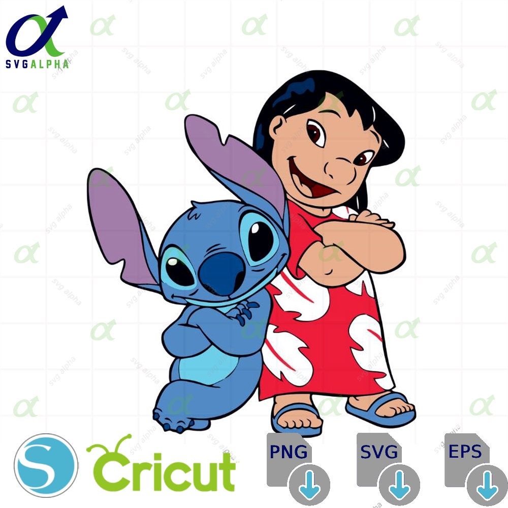 Stitch And Lilo Svg Love Friends Digital Download Files