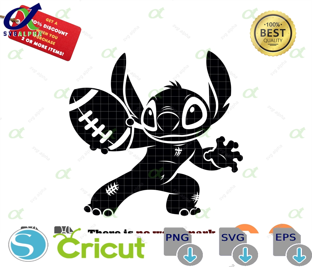 Stitch Football Svg Shirt Design Clipart Png
